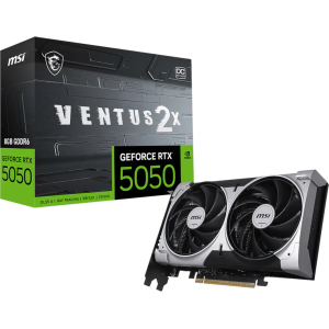 MSI GeForce RTX 5050 8G VENTUS 2X OC Graphics Card (RTX5050VENTUS2XOC8G) – product image