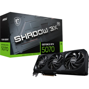 MSI NVIDIA GeForce RTX 5070 Shadow 3X OC 12GB GDDR7 Graphics Card (RTX5070SHADOW3XOC12G) – product image