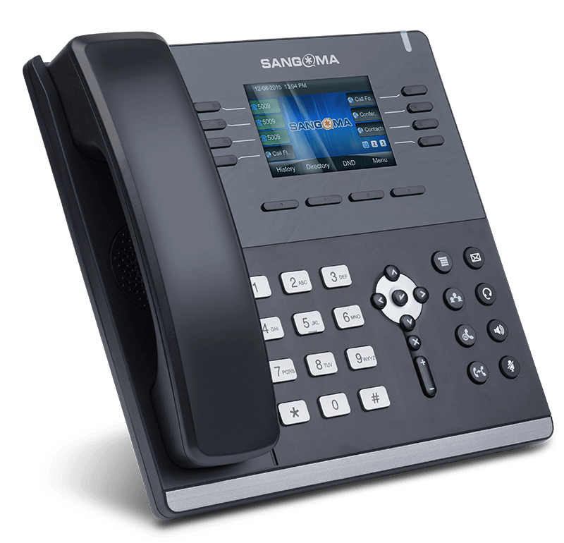 SANGOMA - IP PHONE S505 MID LEVEL PHONE, 3.5 INCH COLOR SCREEN, 35 PROGRAMABLE SOFTKEYS, 4 X VOIP AC - Image 2