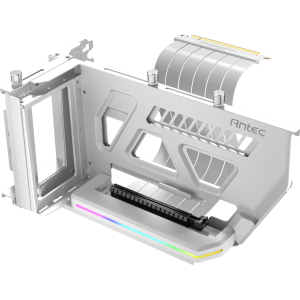 Antec SHIFT ARGB Vertical GPU Bracket with PCIe 4.0 Riser Cable – White (SHIFT ARGB WHT) – product image