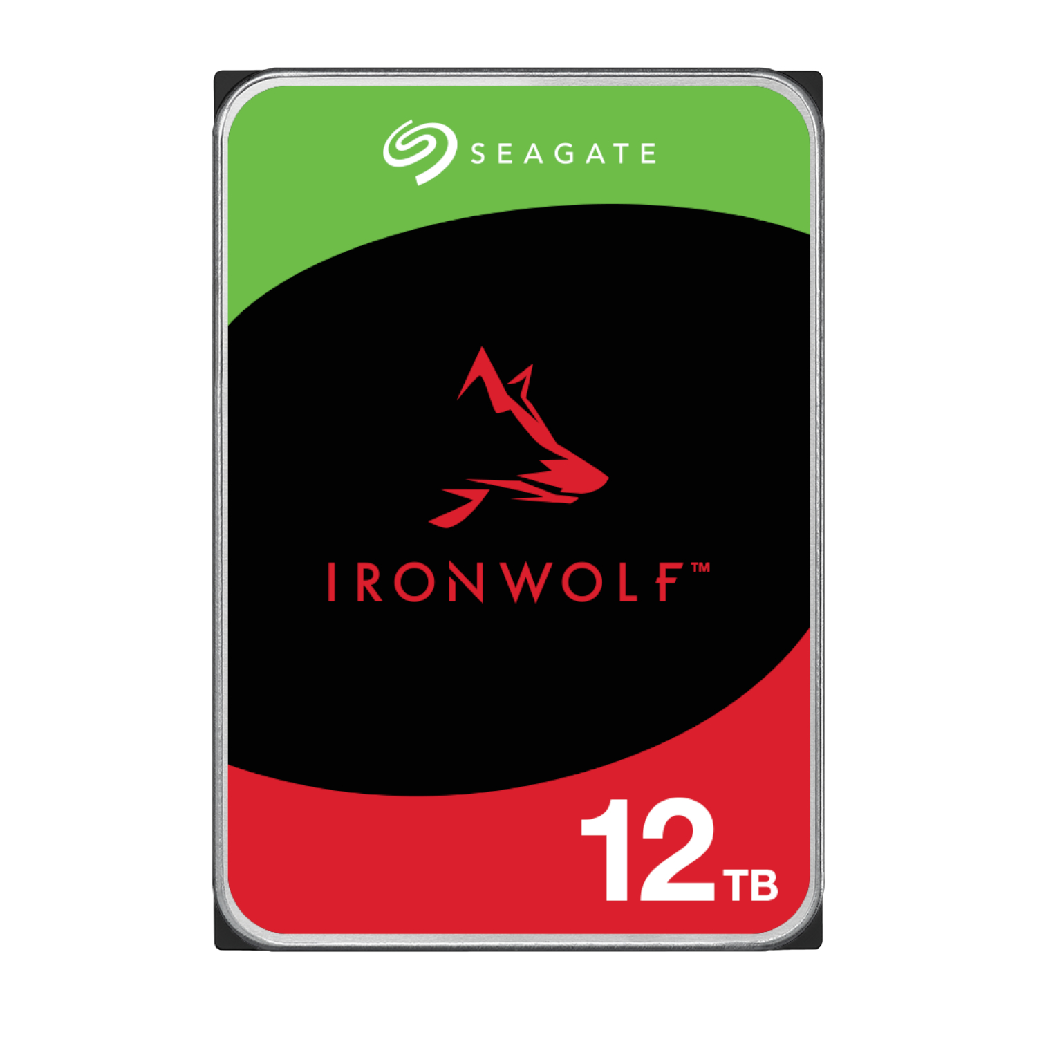 Seagate Ironwolf 12TB 256MB 7200 RPM 3.5" SATA NAS HDD (ST12000VN0008) – product image