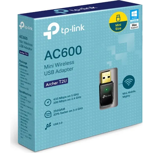 TP-LINK AC600 MINI DUAL BAND WI-FI USB ADAPTER | T2U - Image 4