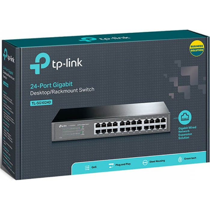 TP-LINK 24-PORT GIGABIT DESKTOP/RACKMOUNT SWITCH | TL-SG1024D - Image 3