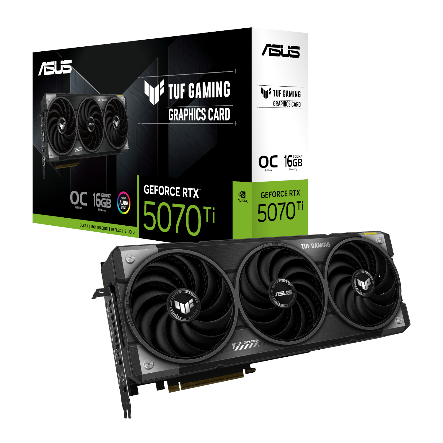 Asus TUF Gaming GeForce RTX 5070 Ti 16GB GDDR7 OC Graphics Card (TUF-RTX5070TI-O16G-GAMING) – product image