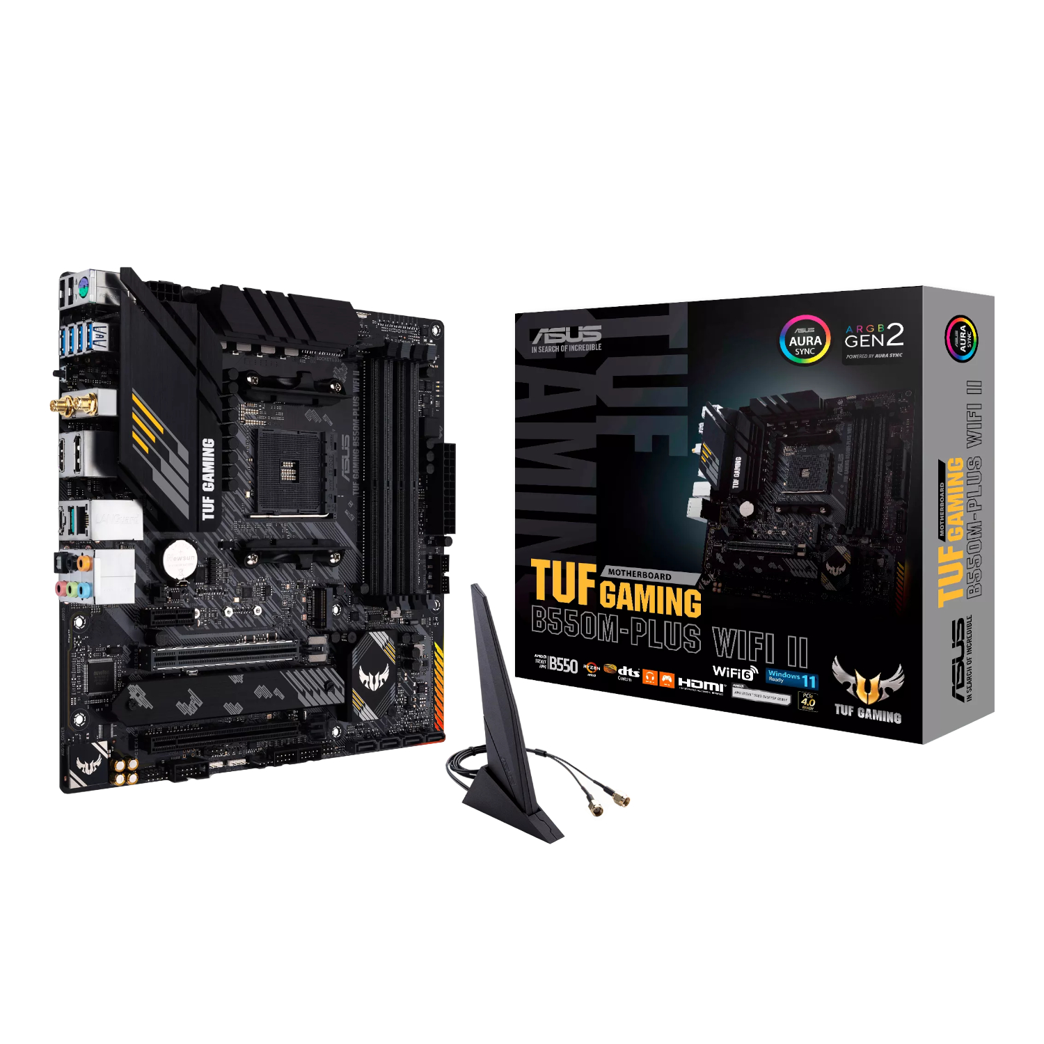 Asus TUF GAMING B550M-PLUS WIFI II mATX Gaming Motherboard (TUFGAMINGB550M-PLUSWIFIII) – product image