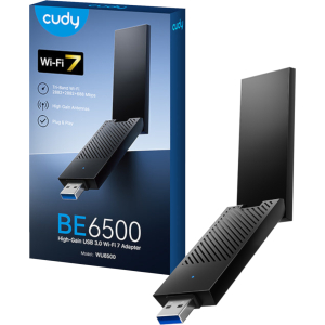 Cudy BE6500 Tir-Band Wi-Fi7 USB 3.0 Adapter (WU6500) – product image