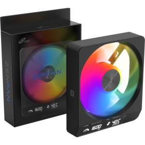 FSP ZENFAN 120mm ARGB PWM Smart Fan - Black (ZENFAN-BA) – product image