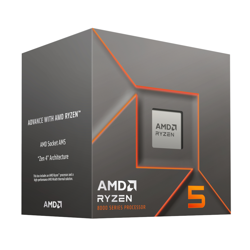 AMD RYZEN 5 8400F 6-Core 4.2GHZ AM5 CPU (100-100001591BOX) – product image