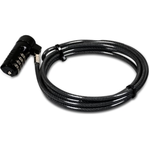 Port Connect 1.8m T-Bar Combination Cable Lock (901209) – product image
