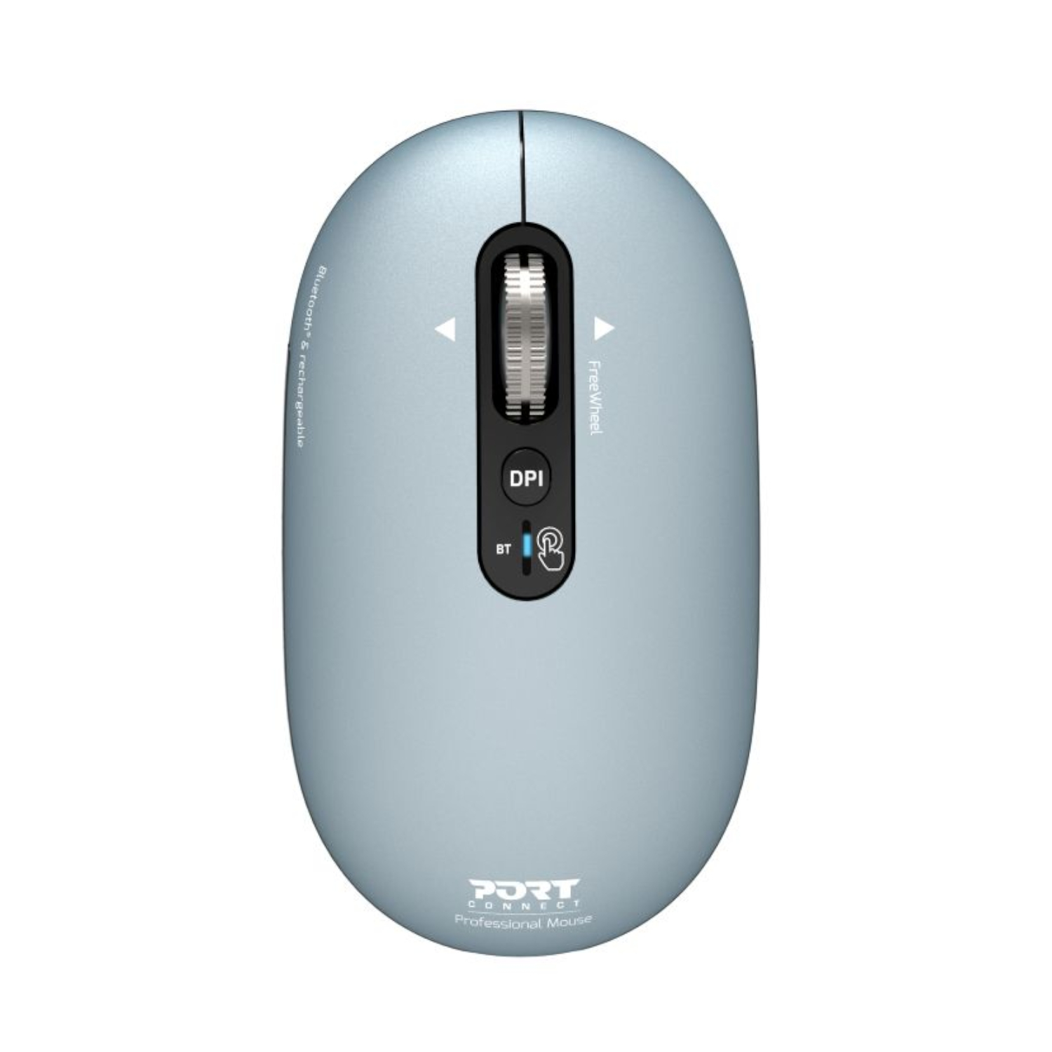 Port Connect PURE MAC Rechargeable Wireless and Bluetooth Mouse - Storm (910500) – product image