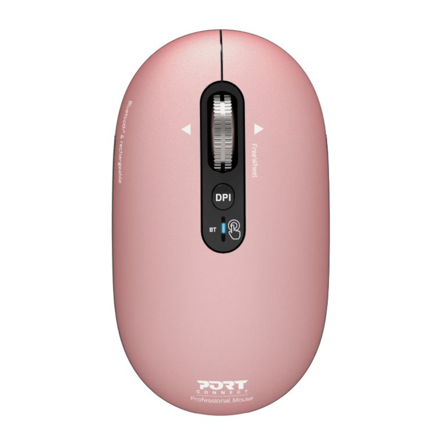 Port Connect PURE MAC Rechargeable Wireless and Bluetooth Mouse - Copper Rose (910503) – product image
