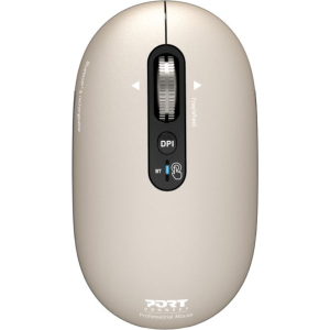 Port Connect PURE MAC Rechargeable Wireless and Bluetooth Mouse - Pearl (910504) – product image