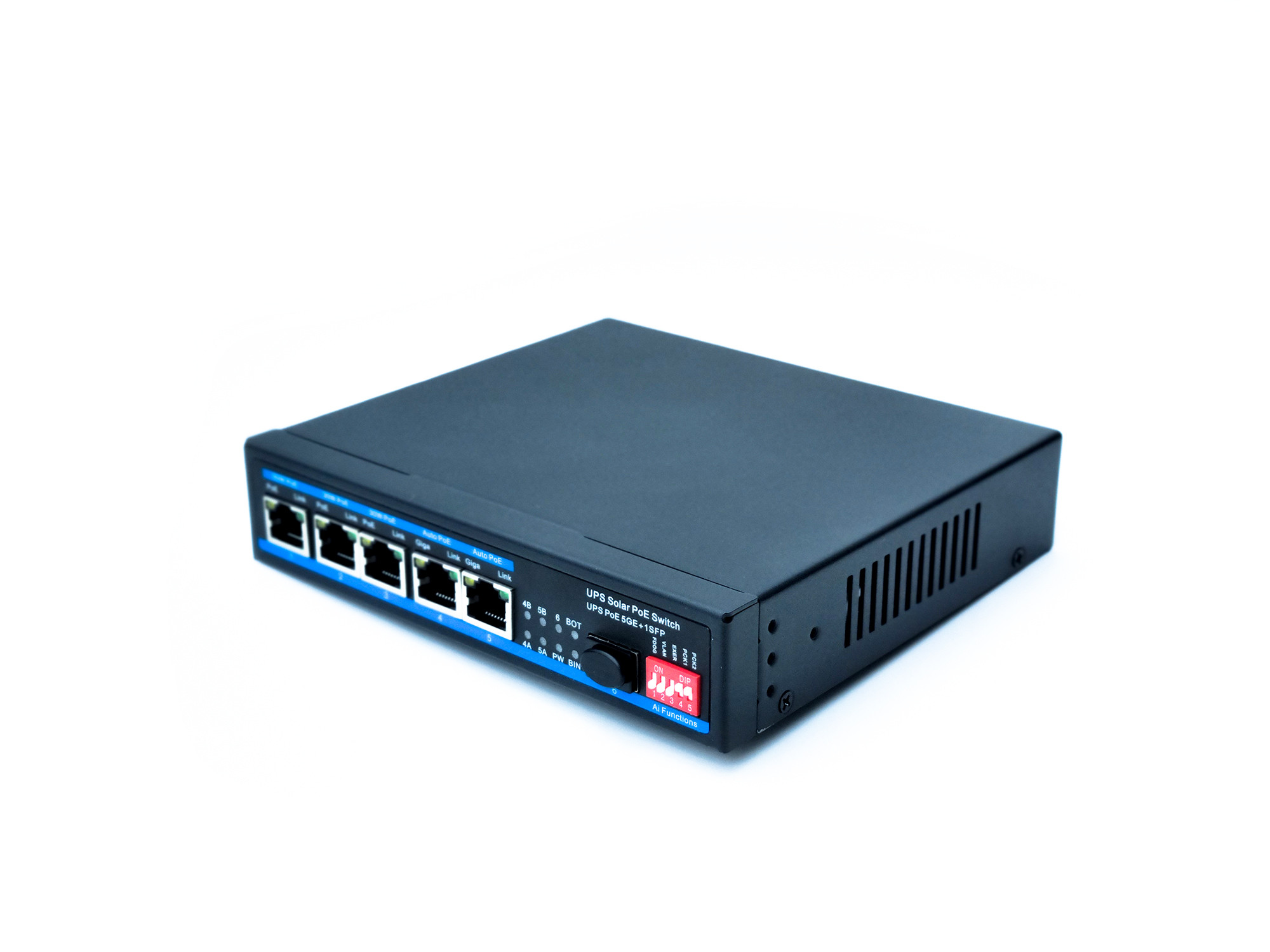 5 PORT GIGABIT MPPT SOLAR POE SWITCH (SELECTABLE IEEE802.3AF/AT/POE++) + 1 SFP PORT. - Image 2