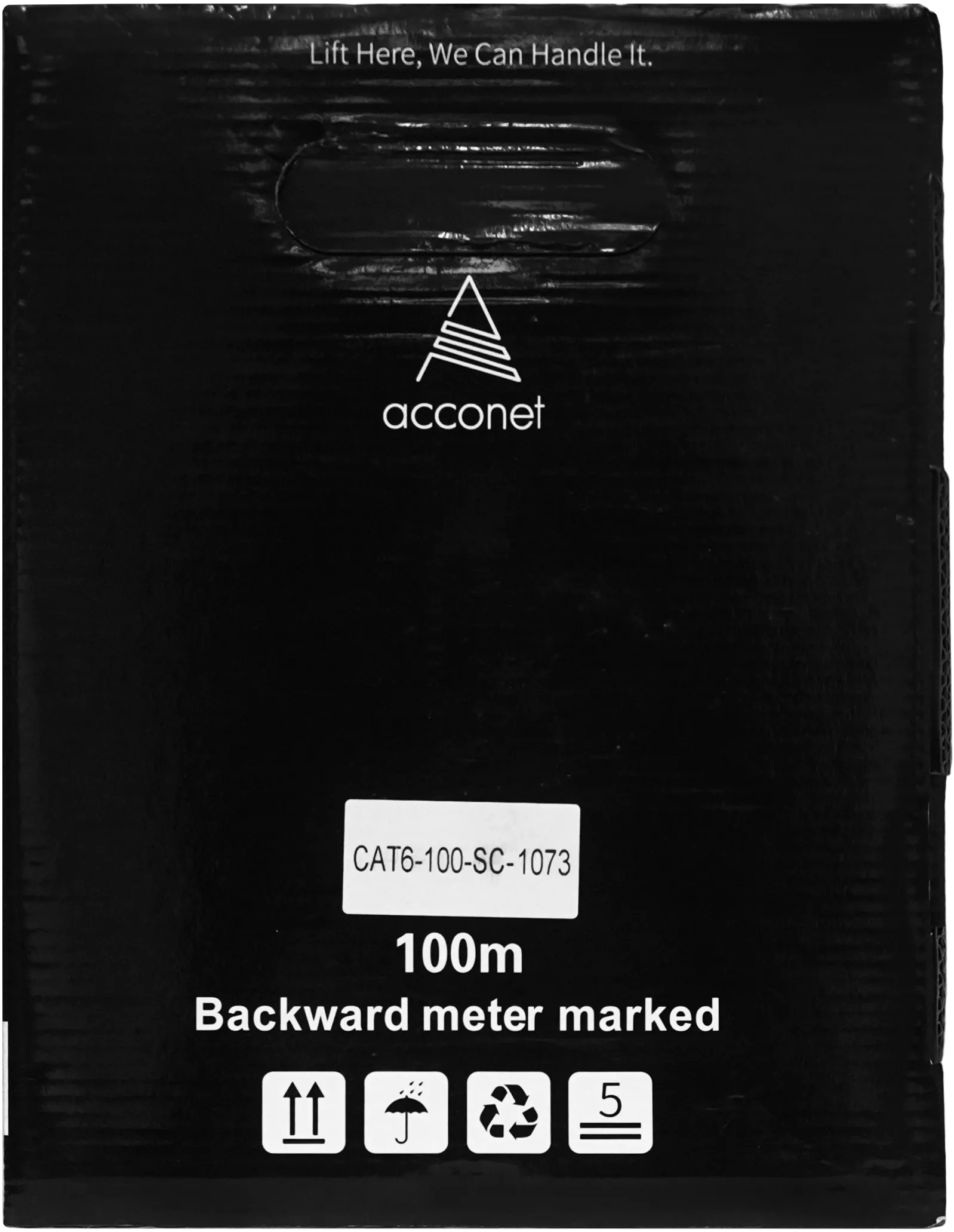 ACCONET CAT6 INDOOR ETHERNET CABLE 100M WHITE SOLID COPPER UTP PULL BOX | CAT6-100-SC - Image 4