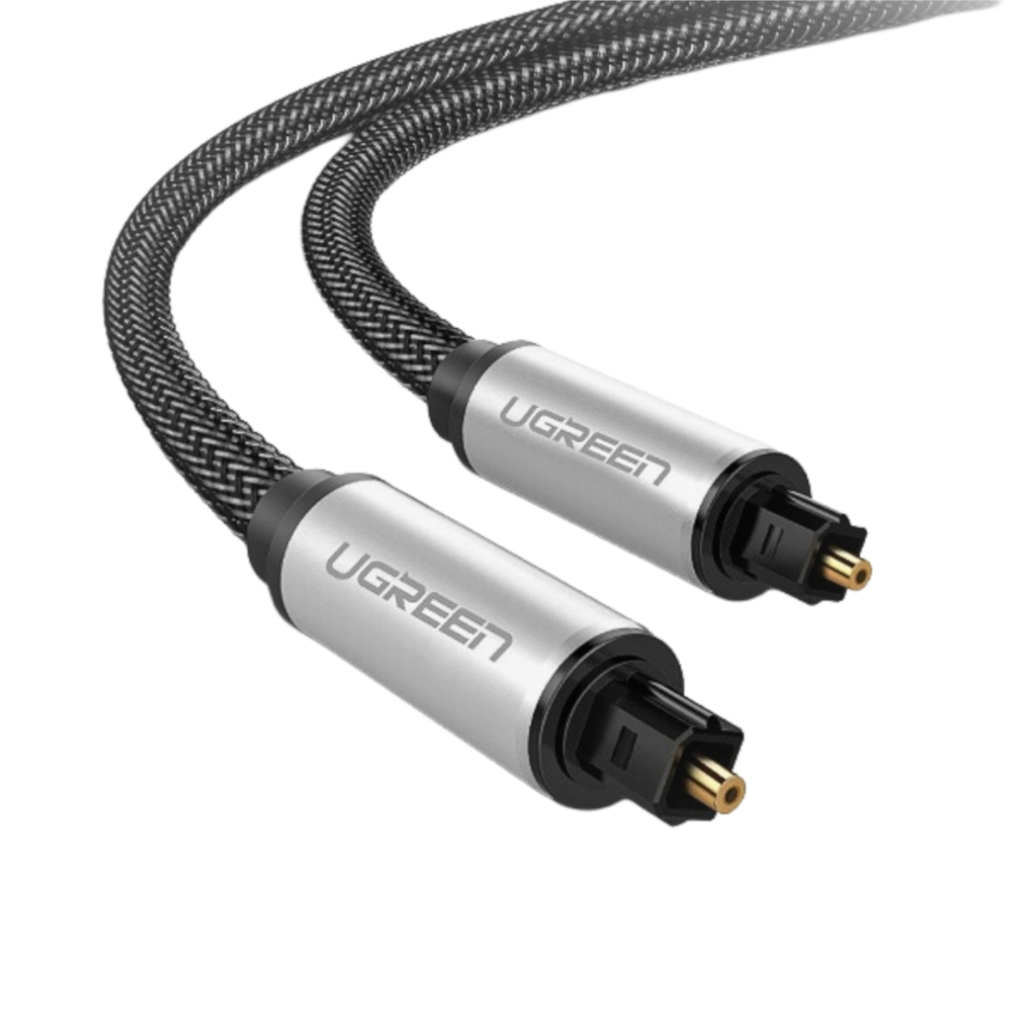 UGREEN AV108 Male to Male Toslink Optical Audio Cable 2m–Grey (AV108-10540) – product image