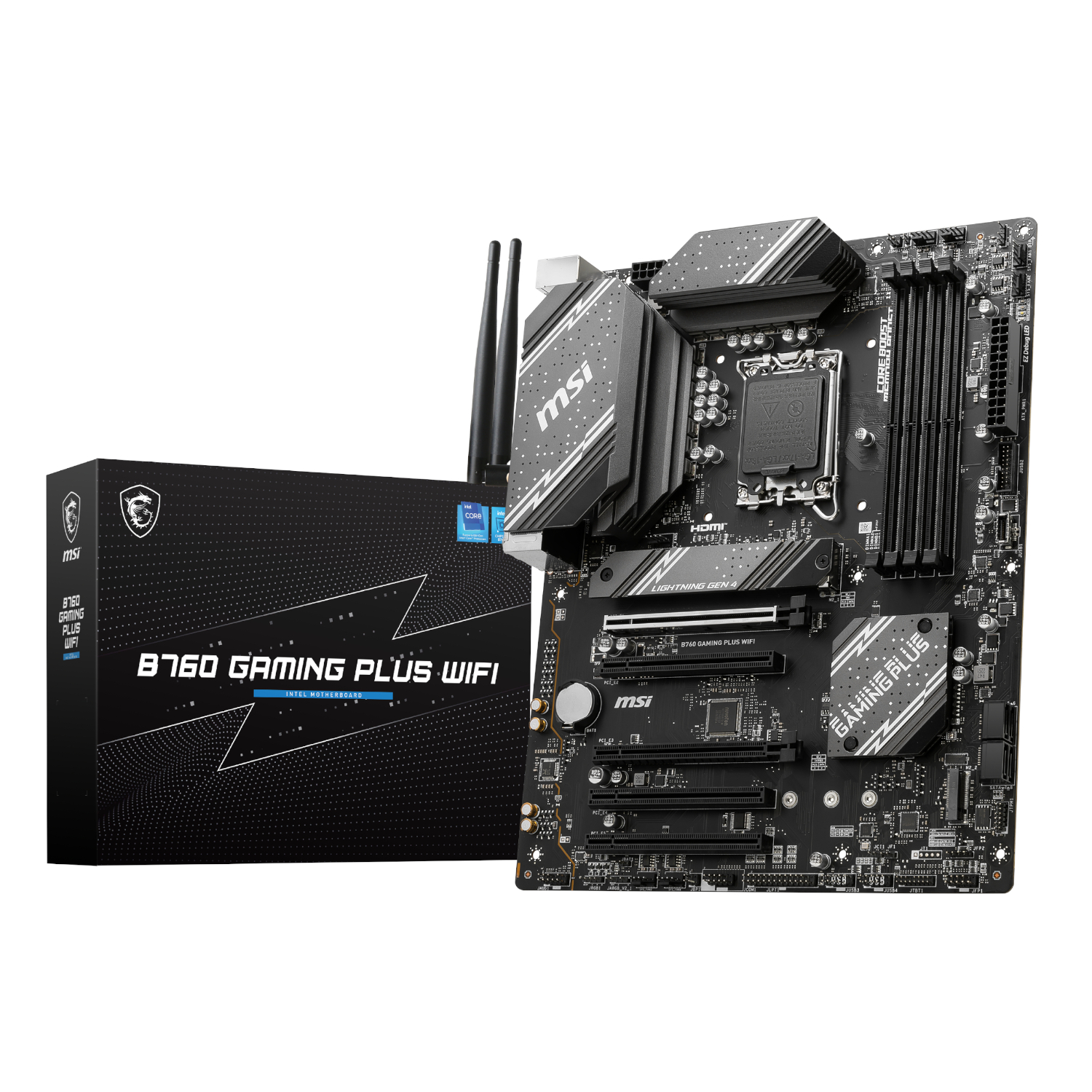 MSI B760 GAMING PLUS WIFI DDR5 LGA1700 ATX Motherboard (B760GAMINGPLUSWIFI) – product image