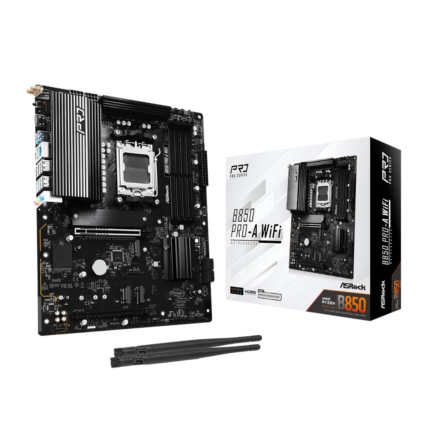 ASRock B850 Pro-A Wi-Fi AM5 ATX Motherboard (B850 PRO-A WIFI) – product image