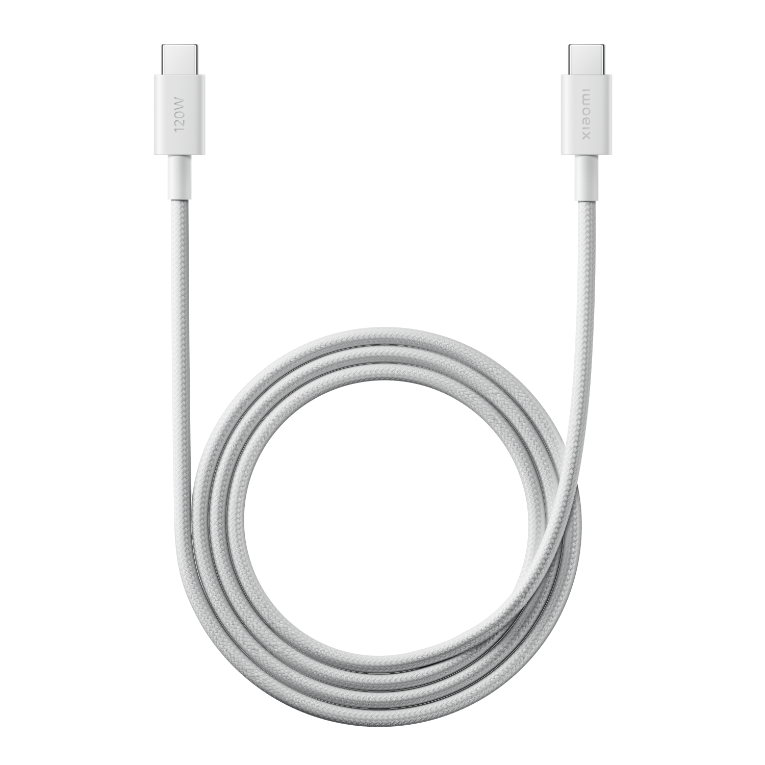 Xiaomi 6A Braided USB Type-C to USB Type-C Cable (1m) - White (BHR087KGL) – product image