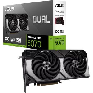 ASUS Dual GeForce RTX 5070 12GB GDDR7 OC Edition Graphics Card (DUAL-RTX5070-O12G) – product image