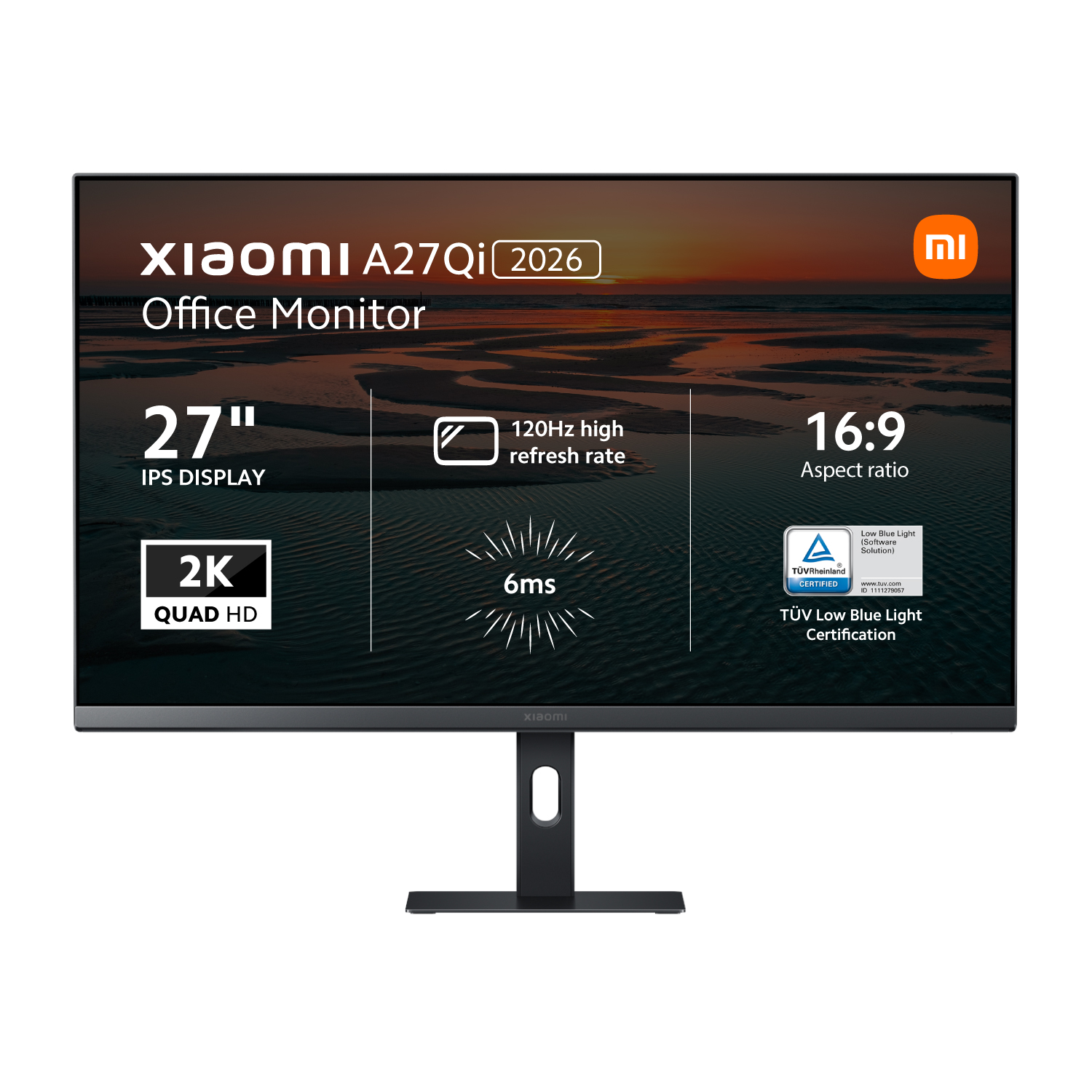 Xiaomi A27Qi 2026 27" inch 120Hz 2K IPS Office Monitor (ELA6568EU) – product image
