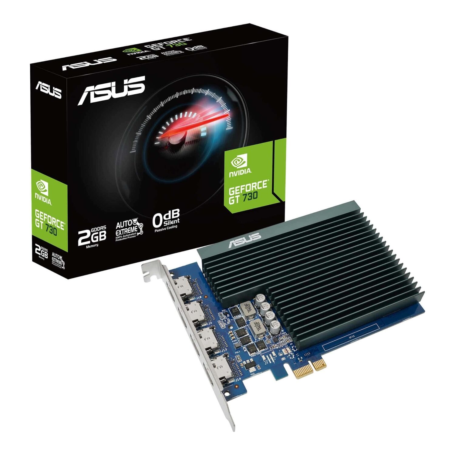 Asus GT730 2GB GDDR5 Graphics Card with 4 HDMI Ports (GT730-4H-SL-2GD5) – product image