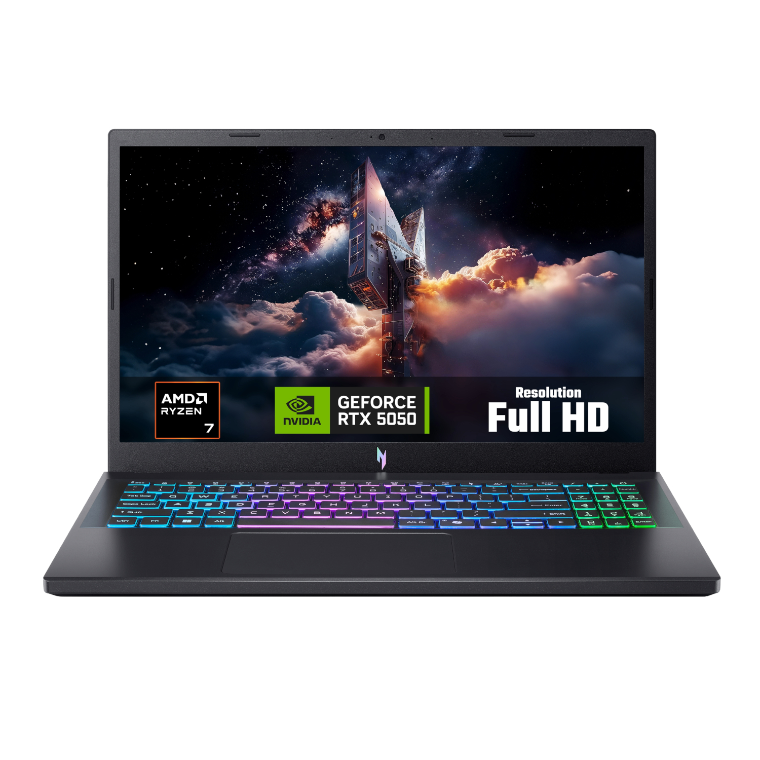 Acer NITRO V 15 Gaming Laptop 15.6" | AMD Ryzen 7 | 16GB | 512GB | RTX 5050 8GB | Windows 11 Home (NH.U3NEA.002) – product image
