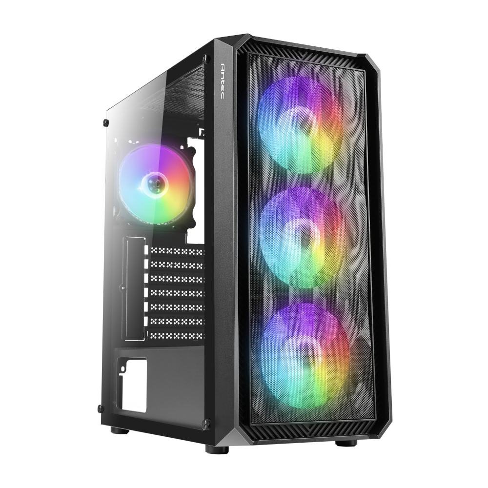Antec NX292 ATX | Micro-ATX | ITX ARGB Mid-Tower Gaming Chassis - Black (NX292 ARGB) – product image