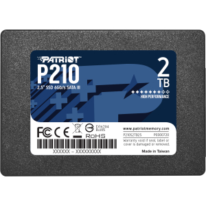 Patriot P210 2TB 2.5 Inch SATAIII SSD (P210S2TB25) – product image