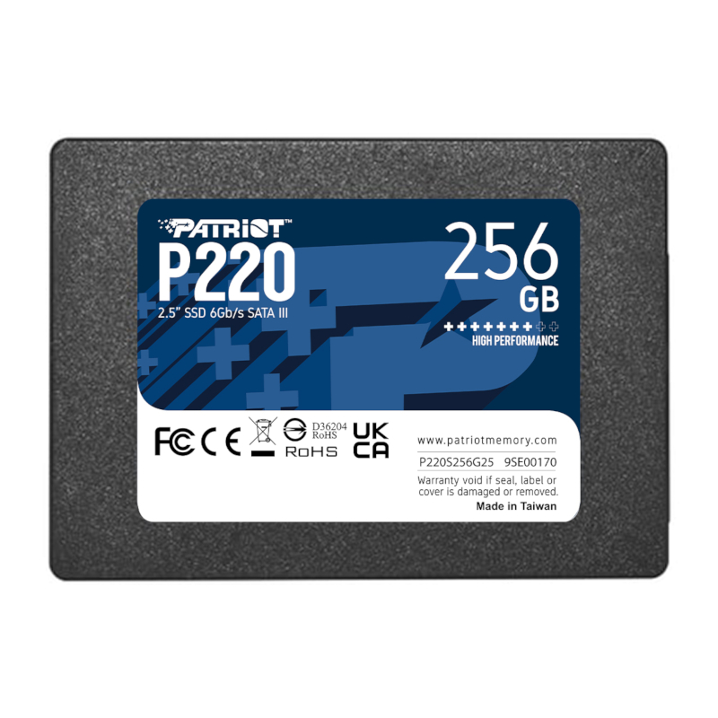 Patriot P220 256GB 2.5" SSD (P220S256G25) – product image