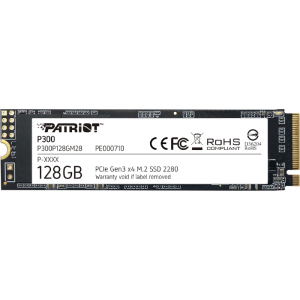 Patriot P300 128GB M.2 PCIe NVMe SSD (P300P128GM28) – product image