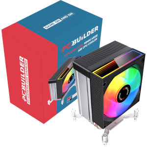 PCBuilder TYHPOON COOL 90mm Air CPU Cooler - Black (PCB-CA-TYPHOON-90) – product image