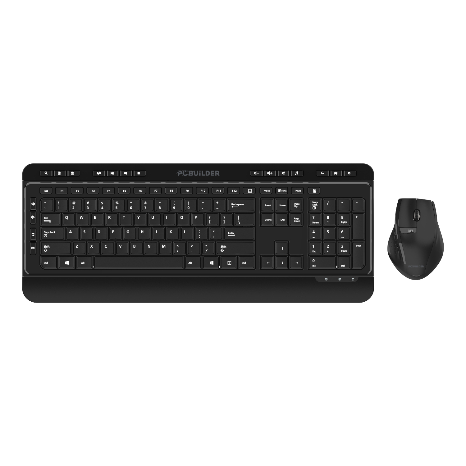 PCBuilder ALPHA Silent Wireless Keyboard and Mouse Combo (PCB-KBC-ALPHA-US) – product image