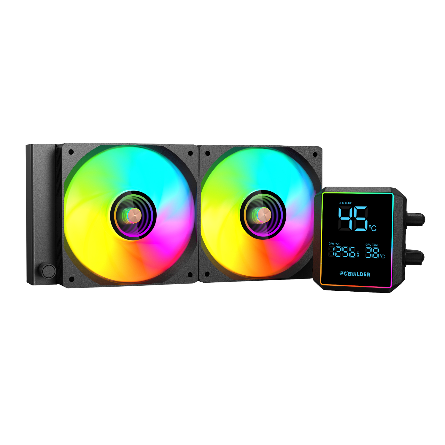 PCBuilder BLIZZARD FROST 240mm AIO ARGB Liquid CPU Cooler - Black (PCB-LC-BLIZZARD-240) – product image
