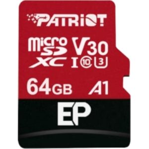 Patriot EP V30 A1 64GB Micro SDXC Card + Adapter (PEF64GEP31MCX) – product image