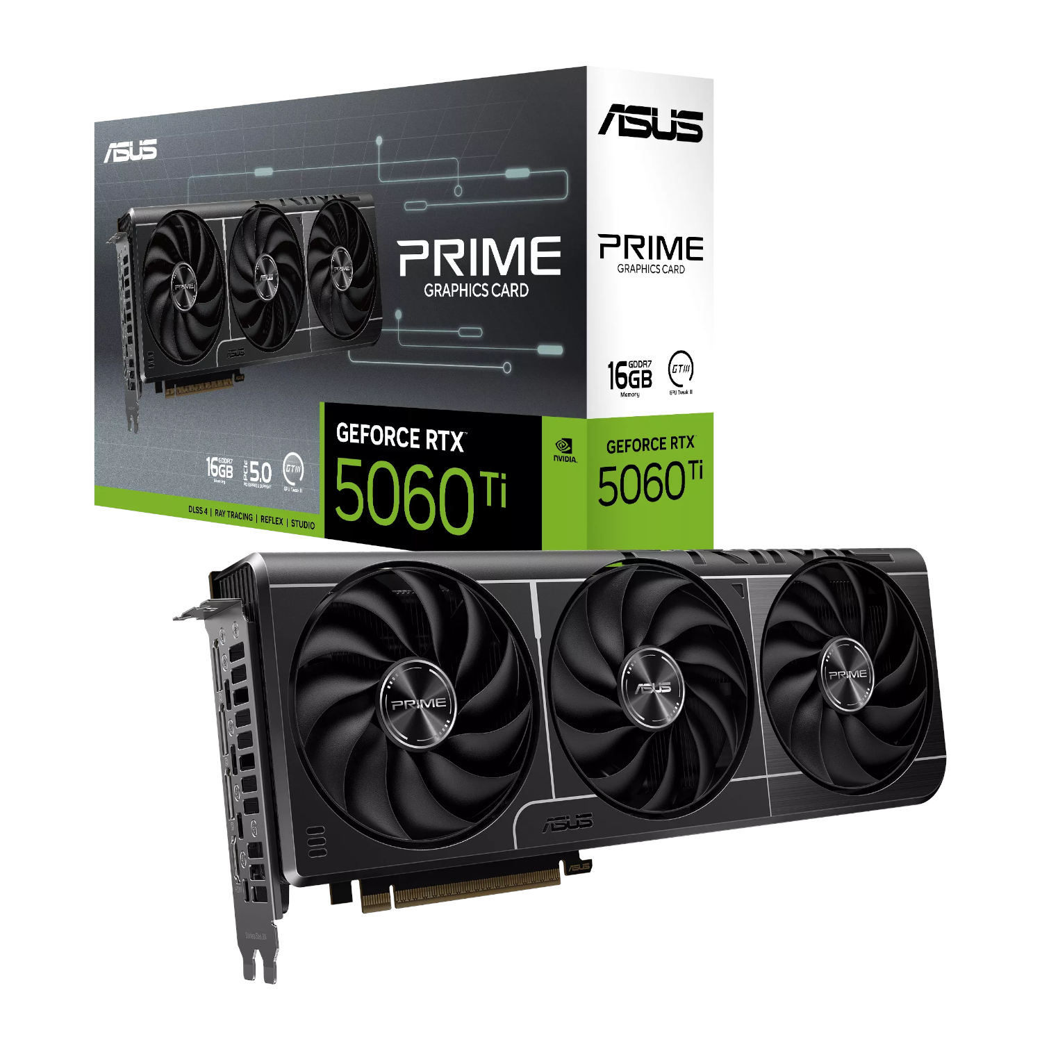 ASUS PRIME GeForce RTX 5060 Ti 16GB GDDR7 Graphics Card (PRIME-RTX5060TI-16G) – product image