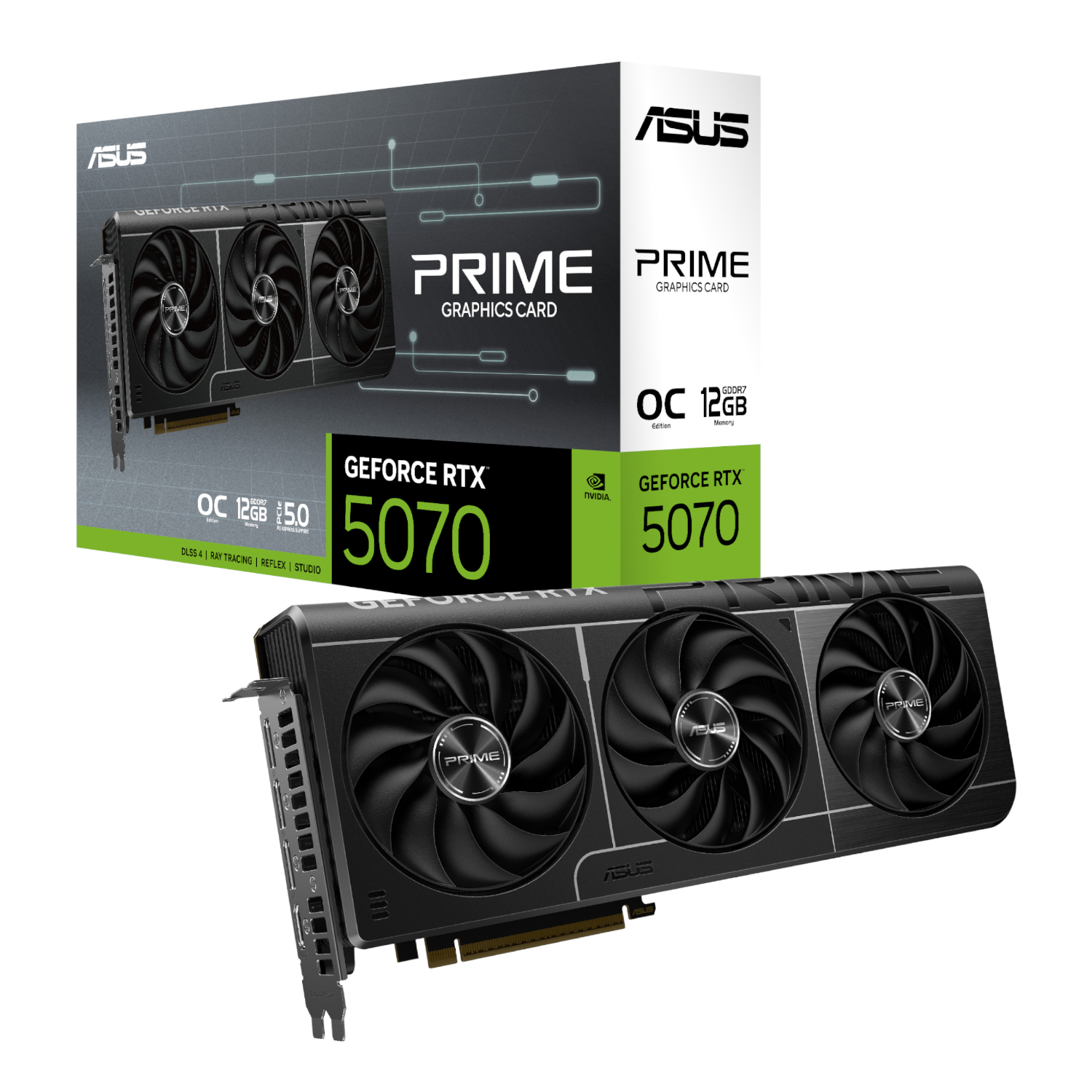 ASUS PRIME GeForce RTX™ 5070 12GB GDDR7 OC 12GB Graphics Card (PRIME-RTX5070-012G) – product image