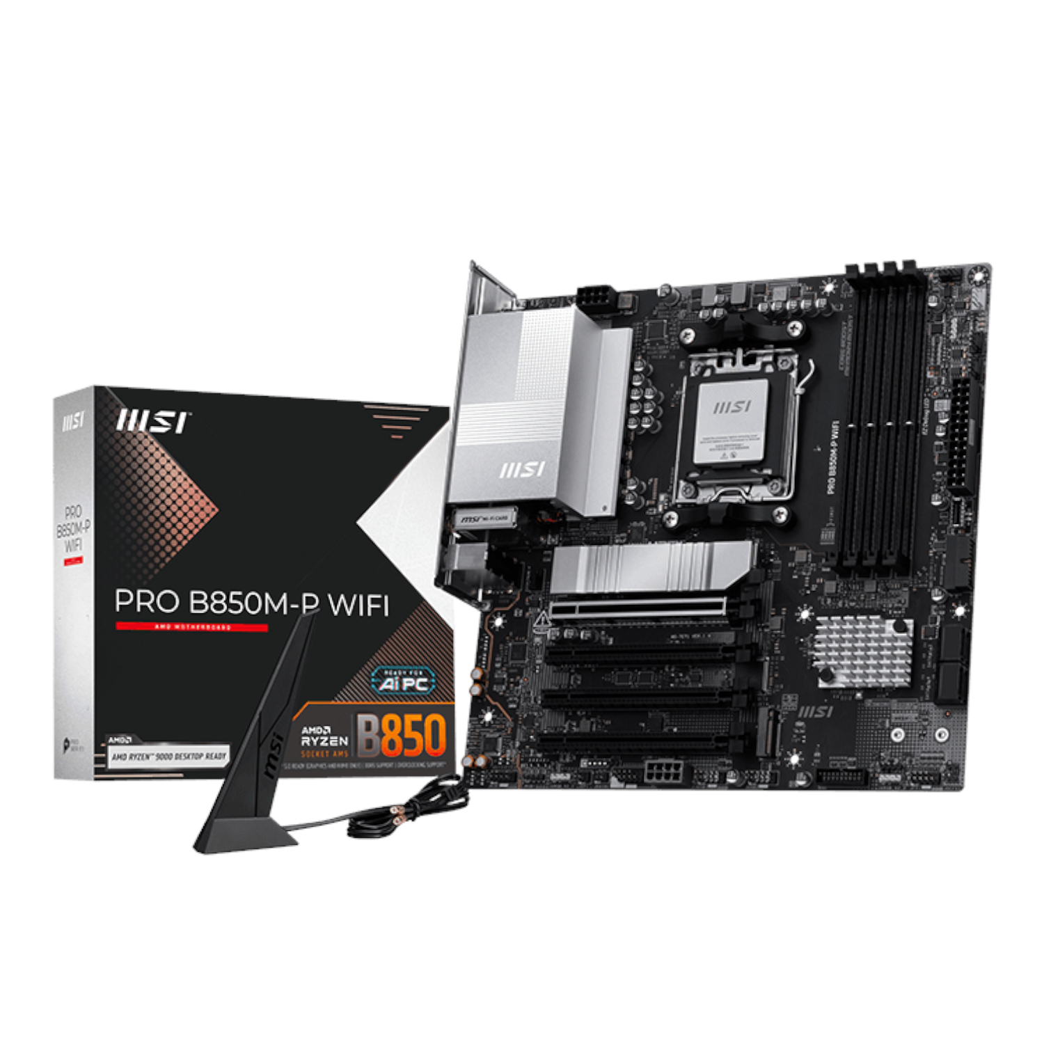 MSI PRO B850M-P WIFI AM5 mATX Motherboard (PROB850M-PWIFI) – product image