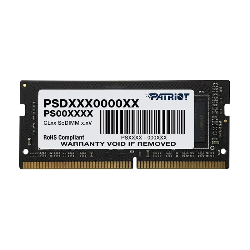 Patriot Signature Line 32GB 3200MHz DDR4 Dual Rank SODIMM Notebook Memory (PSD432G32002S) – product image