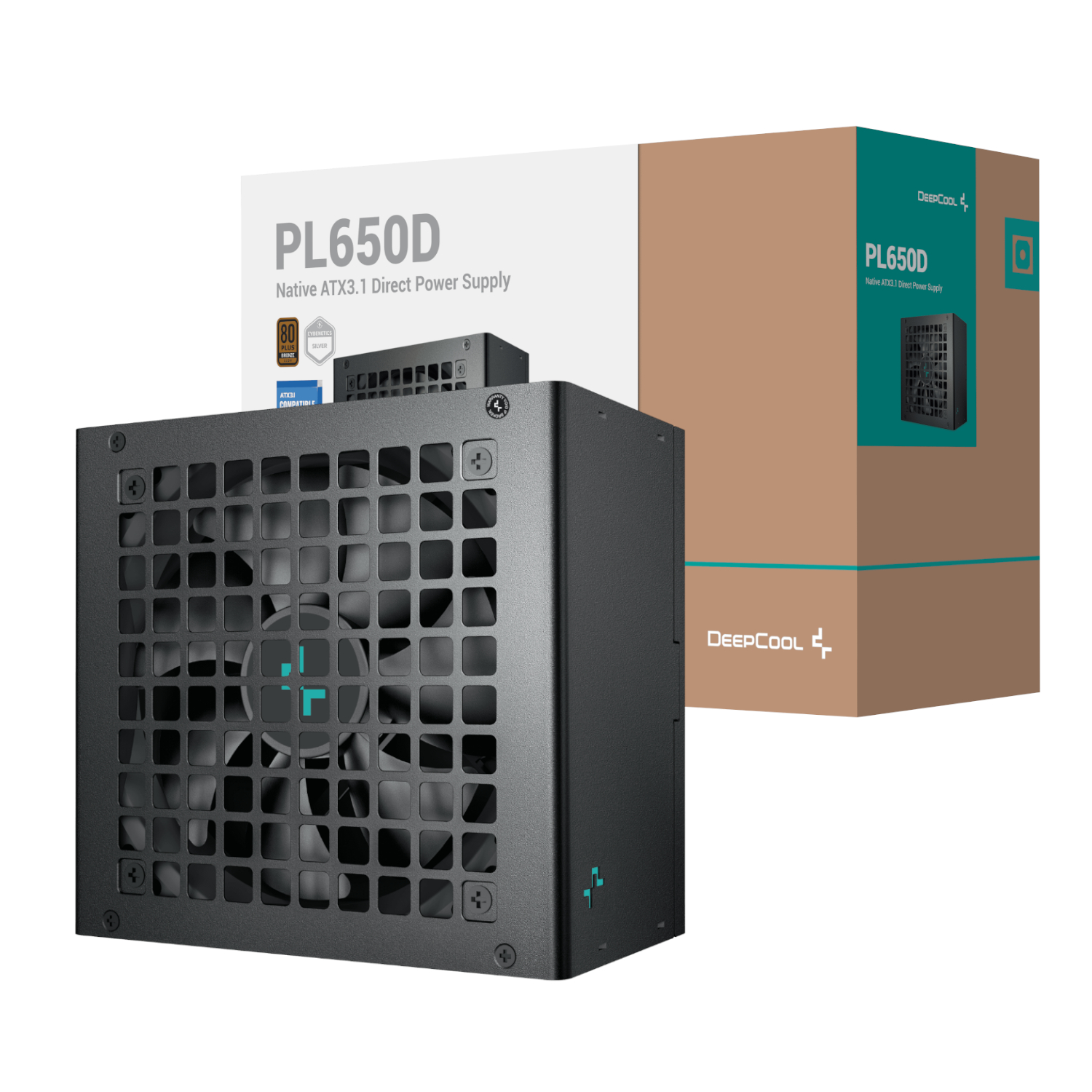 DeepCool PL650D 650W 80PLUS Bronze ATX3.1 Non-Modular Power Supply (R-PL650D-FC0B-EU-V2) – product image