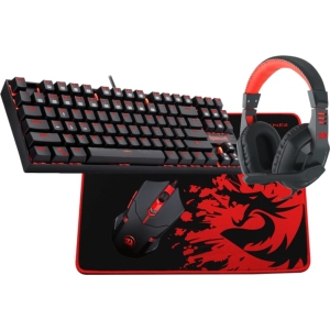 REDRAGON 4IN1 Mechanical Gaming Combo Mouse|Mouse Pad|Headset|Mechanical Keyboard (RD-K552-BB-2) – product image