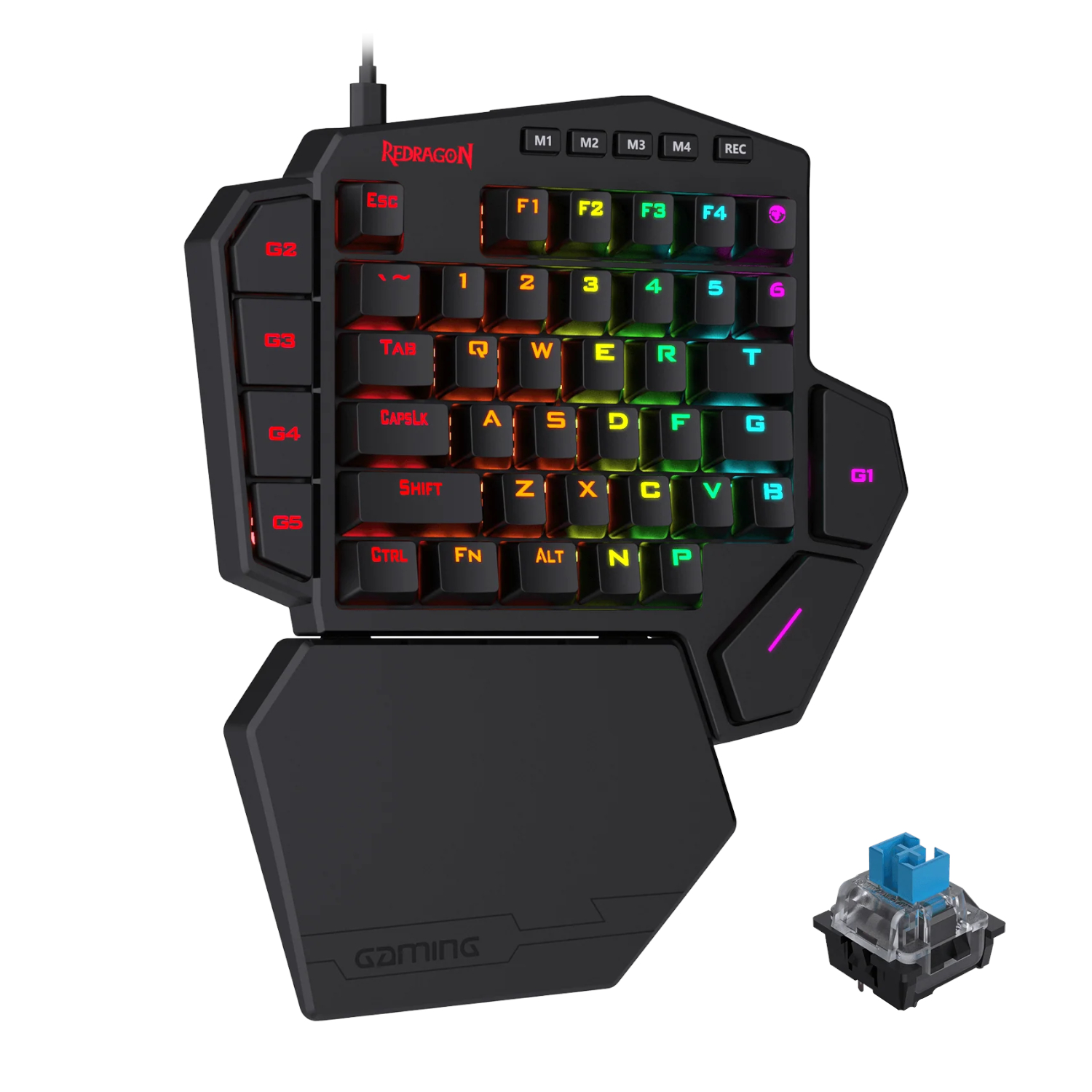 Redragon K585 DITI ELITE PRO RGB 40% Wireless Mechanical Gaming Keyboard - Blue Switches (RD-K585RGB-PRO-B) – product image