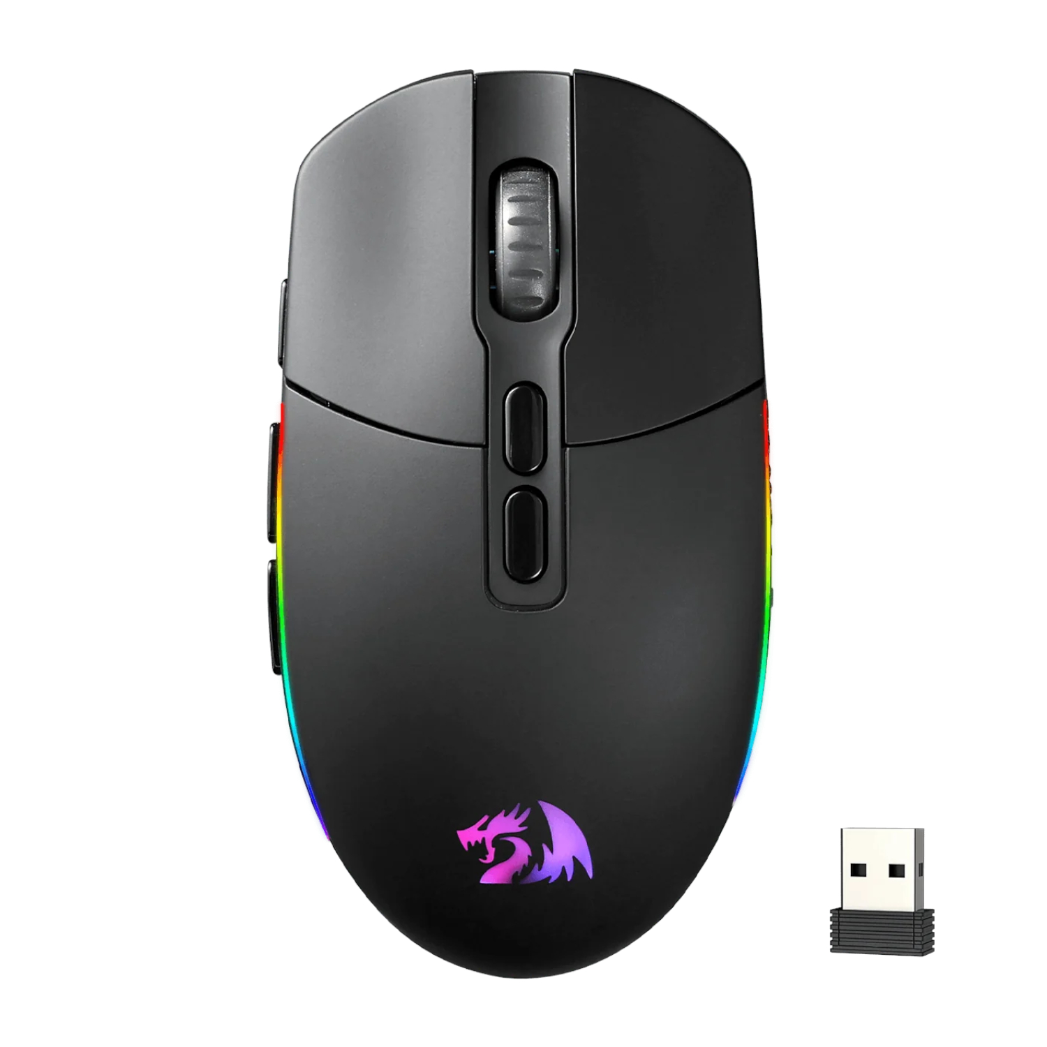 Redragon M719 Pro INVADER 10000DPI 2.4GHz Wireless Gaming Mouse - Black (RD-M719RGB-PRO) – product image