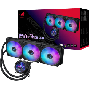 Asus ROG STRIX LC III 360 ARGB LCD All-in-one CPU Liquid Cooler - Black (ROGSTRIXLCIII360ARGBLCD) – product image