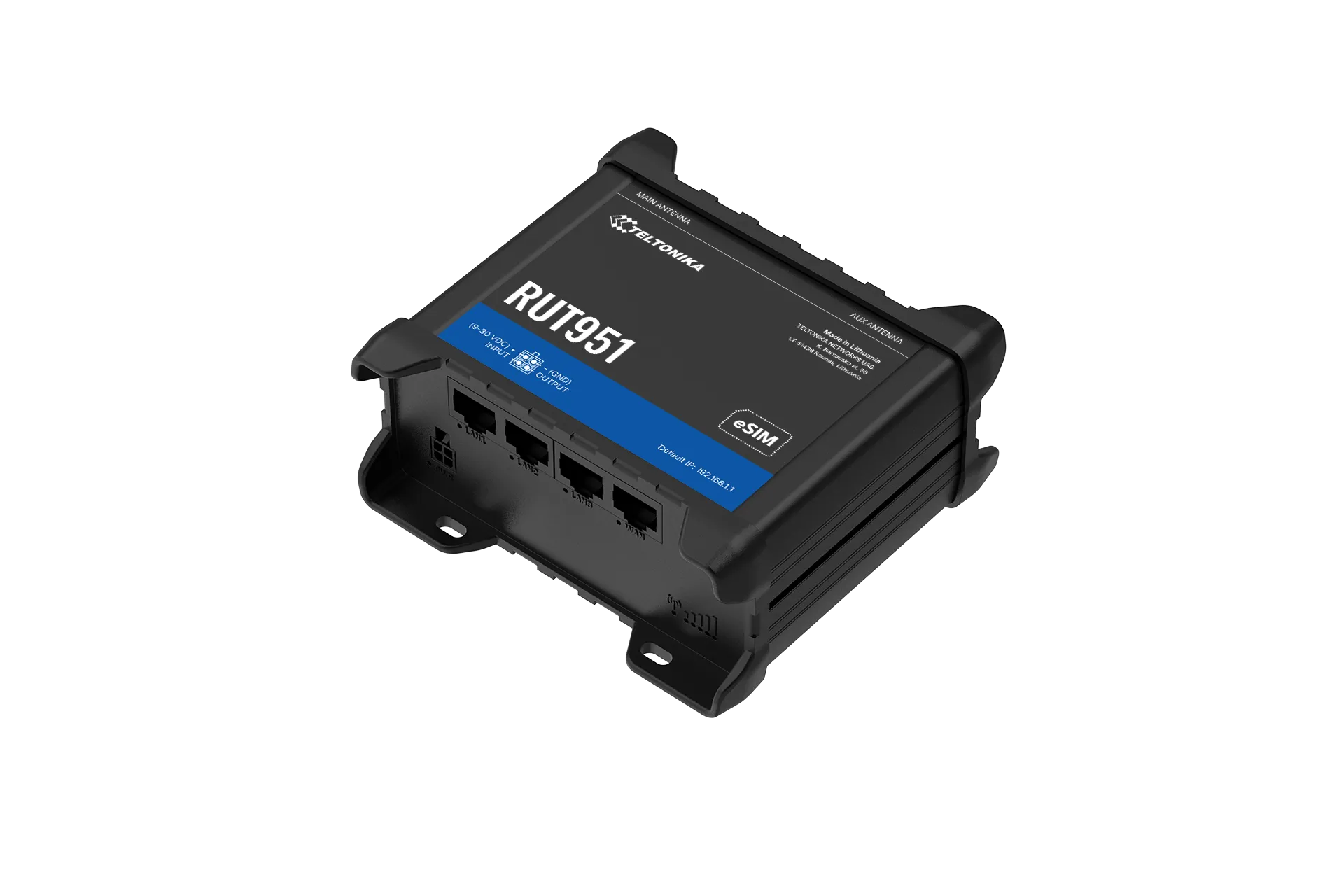 TELTONIKA INDUSTRIAL 4G WIFI IOT ROUTER E-SIM VERSION | RUT951 - Image 2