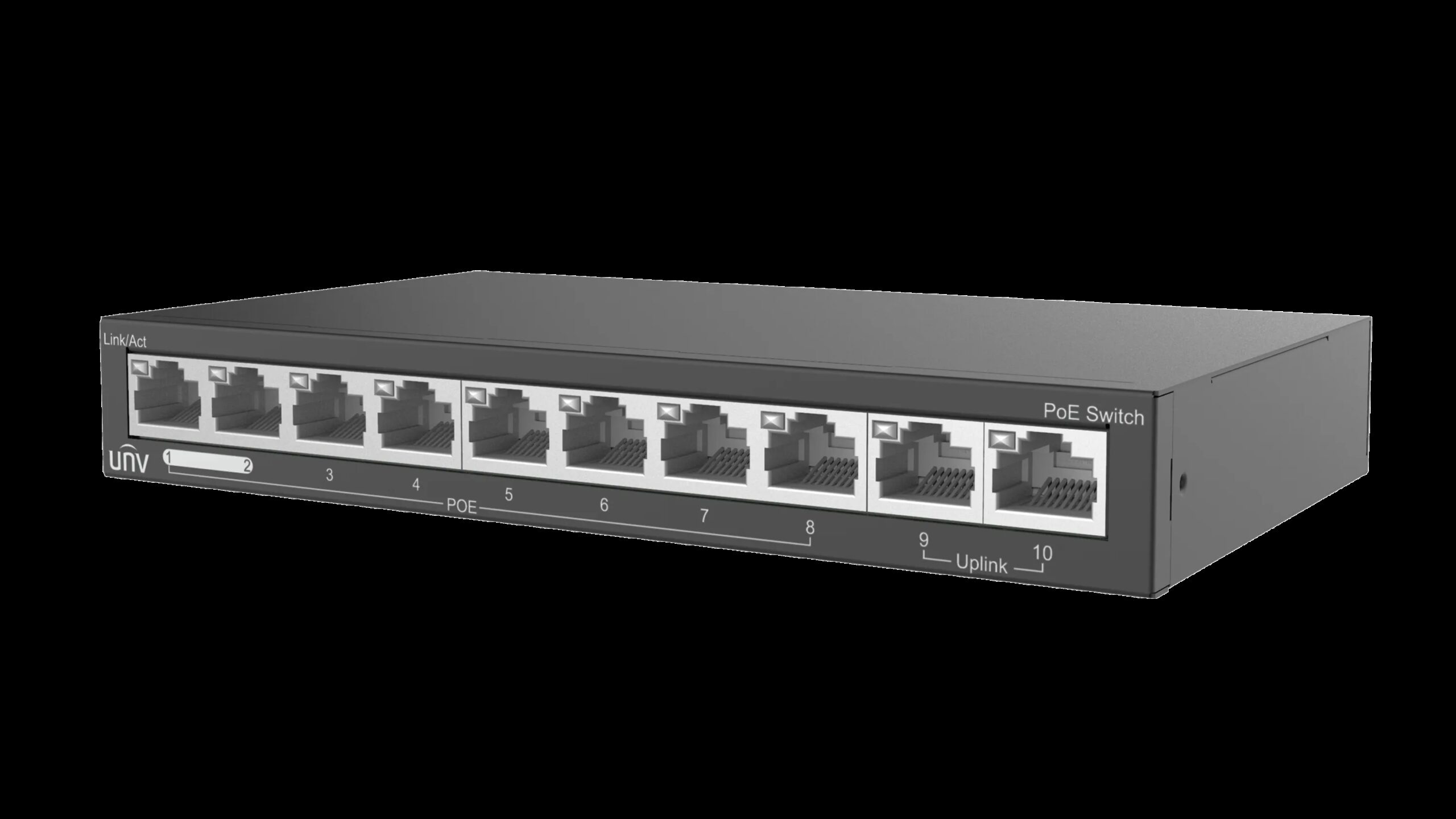 UNIVIEW UNV 8-PORT POE SWITCH 88W WITH 2 UPLINKS | NSW2020-10T-POE-IN - Image 2