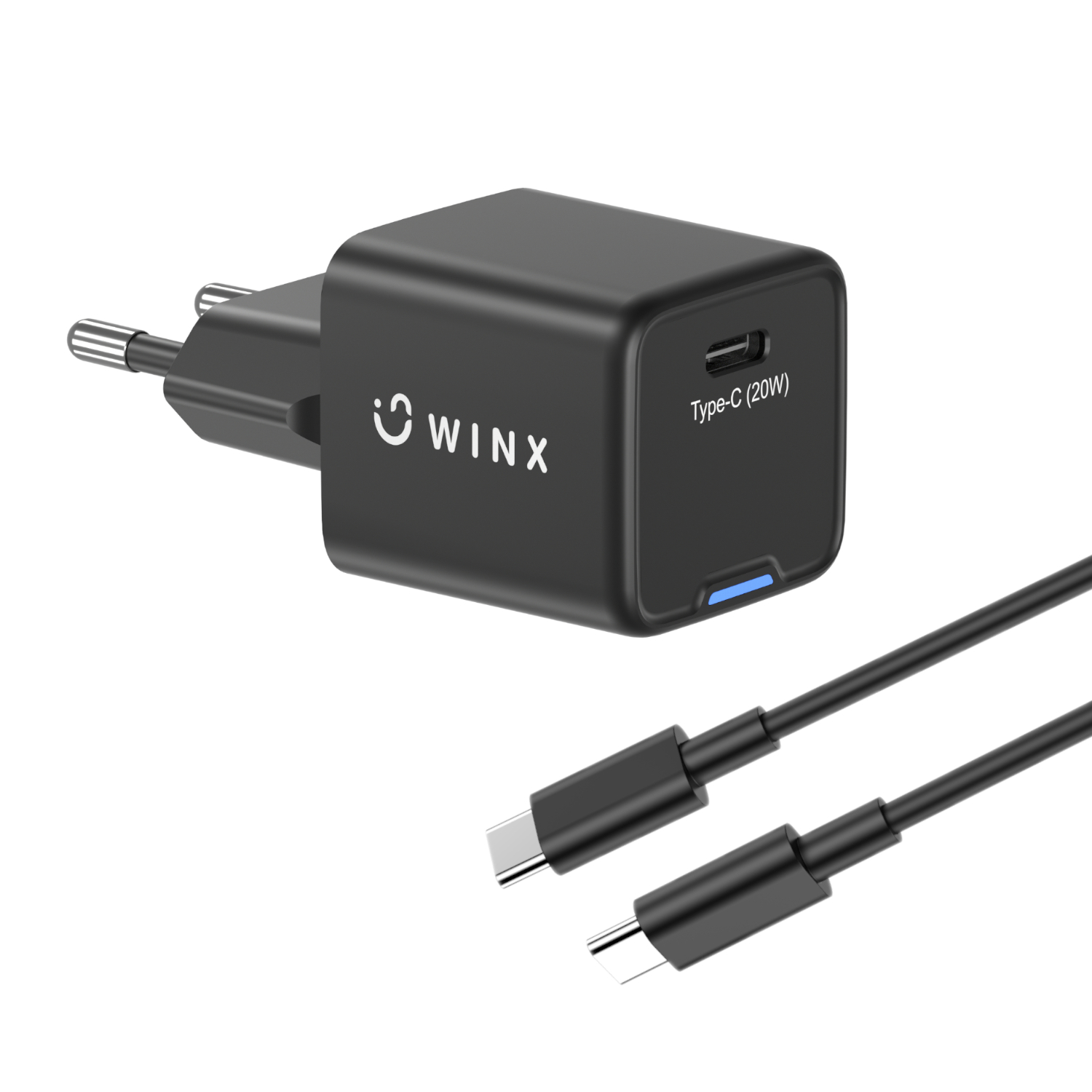 WINX POWER Essential Type-C 20W GaN Wall Charger (WX-WC103) – product image