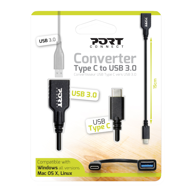 Port Type-C to USB3.0 15cm Adapter (900133) – product image