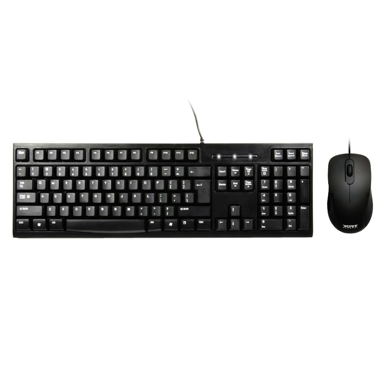 Port Design COMBO Wired Mouse + Keyboard - Black (900900-US) – product image