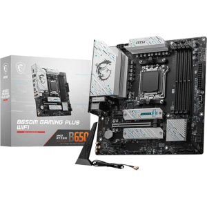 MSI B650M Gaming Plus WiFi AM5 M-ATX Gaming Motherboard (B650MGAMINGPLUSWIFI) – product image
