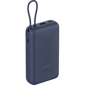 Xiaomi 33W Power Bank 20000mAh (Integrated Cable) – Blue (BHR8975GL) – product image